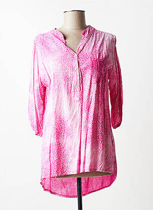 Blouse imprimé fleurs manches 3/4 rose QUATTRO femme