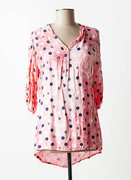 Blouse manches 3/4 manches 3/4 rose QUATTRO femme