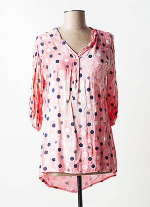 Blouse manches 3/4 manches 3/4 rose QUATTRO femme