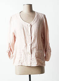 Chemisier coupe fluide manches 3/4 rose QUATTRO femme