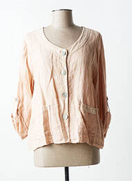 Veste casual poches beige QUATTRO femme