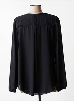 Chemisier coupe fluide manches longues noir QUATTRO femme