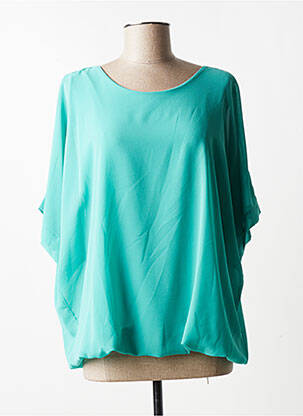 Blouse manches courtes manches courtes vert QUATTRO femme