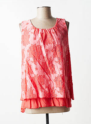 Top sans manche sans manche rose QUATTRO femme