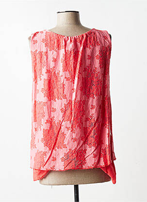 Top sans manche sans manche rose QUATTRO femme