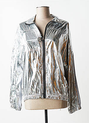 Coupe-vent manches longues sans capuche gris C.MISSARO femme