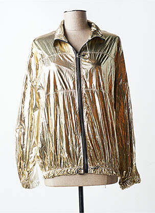 Coupe-vent manches longues sans capuche jaune C.MISSARO femme