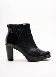 Bottines/boots cubain talon de 7 à 9cm noir KARSTON femme