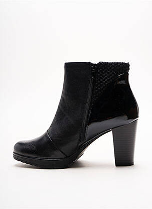 Bottines/boots cubain talon de 7 à 9cm noir KARSTON femme