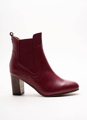 Bottines/boots matière lisse talon de 4 à 6cm violet EMILIE KARSTON femme