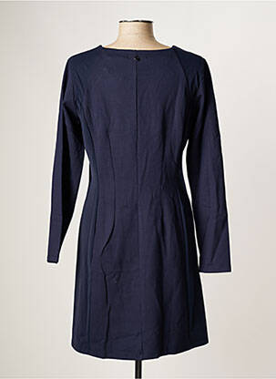 Robe courte manches longues manches longues bleu MALOKA femme