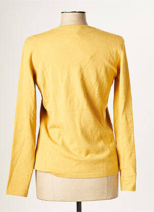 Pull coupe cintrée manches longues jaune NINATI femme