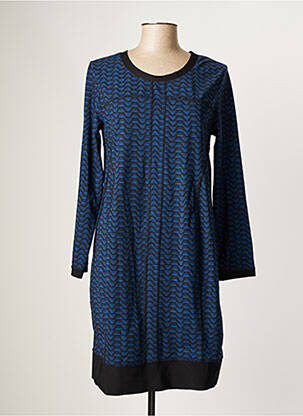 Robe mi-longue bleu 3322 pour femme