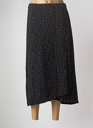 Jupe mi-longue stretch noir G!OZE femme