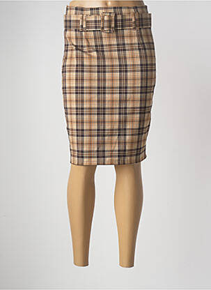 Jupe mi-longue taille normale beige OTTANTOTTO femme