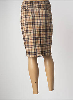 Jupe mi-longue taille normale beige OTTANTOTTO femme