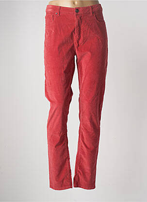Pantalon slim rouge MENSI COLLEZIONE pour femme