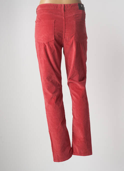 Pantalon slim rouge MENSI COLLEZIONE pour femme