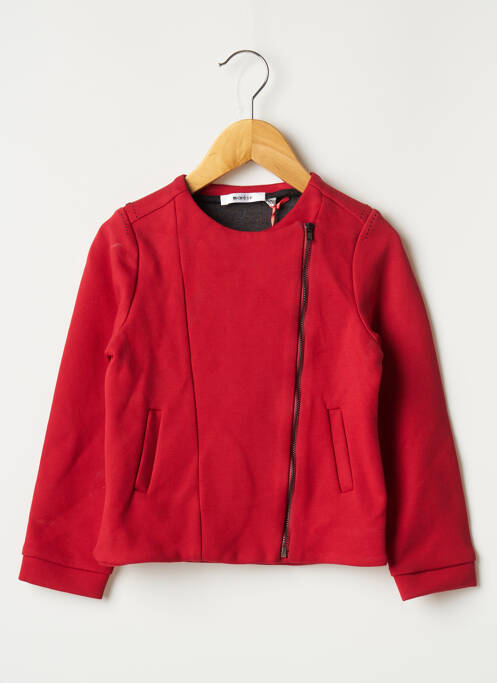 Veste casual tissage jersey rouge MARESE enfant