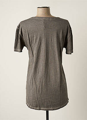 T-shirt sérigraphie manches courtes gris ARTISTS femme
