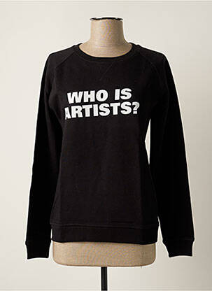 Sweat-shirt stretch manches longues noir ARTISTS femme