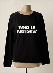 Sweat-shirt noir ARTISTS pour femme seconde vue