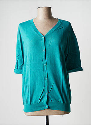 Gilet manches longues manches 3/4 bleu AMERICAN VINTAGE femme