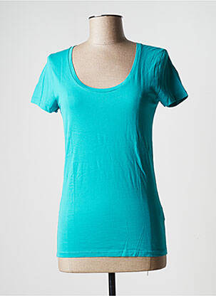 T-shirt stretch manches courtes vert AMERICAN VINTAGE femme