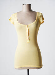 T-shirt jaune AMERICAN VINTAGE pour femme seconde vue
