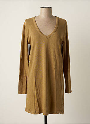 Robe courte manches longues manches longues vert AMERICAN VINTAGE femme