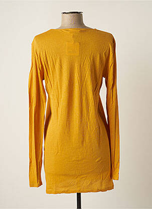 Tunique manches longues col v jaune AMERICAN VINTAGE femme