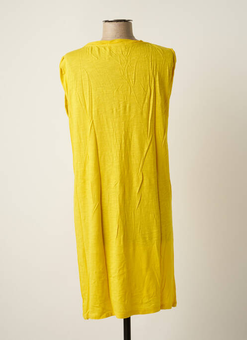 Robe mi-longue jaune AMERICAN VINTAGE pour femme