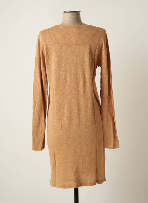 Robe mi-longue marron AMERICAN VINTAGE pour femme