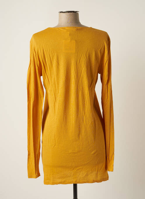 Tunique manches longues jaune AMERICAN VINTAGE femme