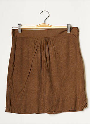 Jupe courte taille haute marron AMERICAN VINTAGE femme