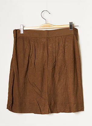 Jupe courte taille haute marron AMERICAN VINTAGE femme