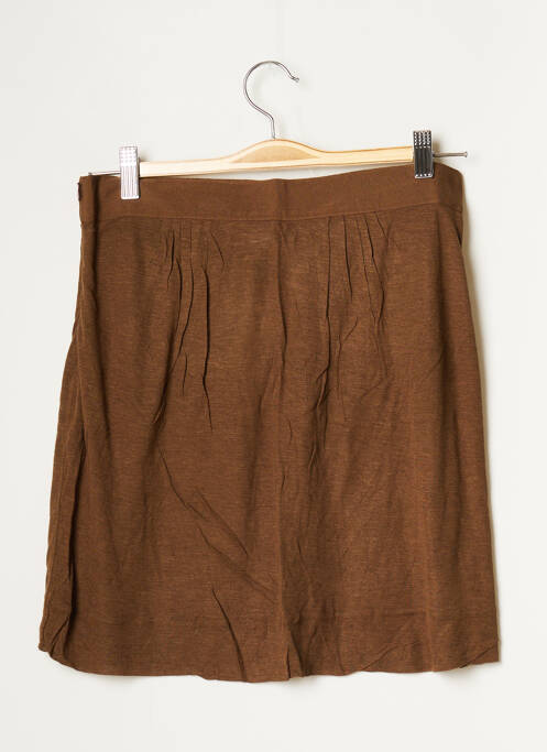 Jupe courte taille haute marron AMERICAN VINTAGE femme