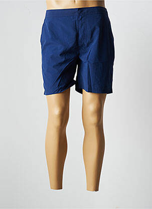 Short de bain tissage imperméable bleu AMERICAN VINTAGE homme