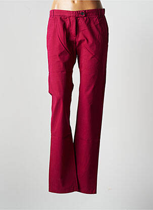 Pantalon slim fermeture zippée sous rabat boutonné taille normale rouge AMERICAN VINTAGE homme