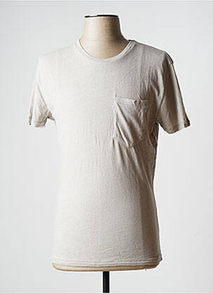 T-shirt coupe cintrée manches courtes gris AMERICAN VINTAGE homme