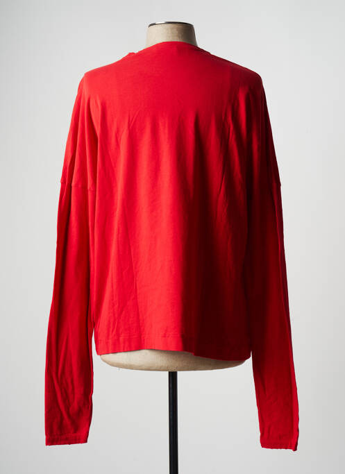 T-shirt coupe cintrée manches longues rouge AMERICAN VINTAGE homme