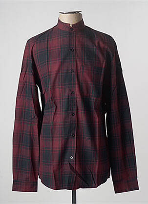 Chemise manches longues manches longues rouge ARTISTS homme