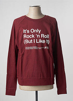 Sweat-shirt tissage jersey manches longues rouge ARTISTS homme