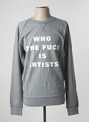 Sweat-shirt maille semi-opaque manches longues gris ARTISTS homme