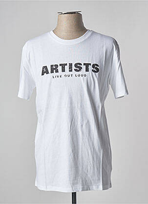 T-shirt stretch manches courtes blanc ARTISTS homme