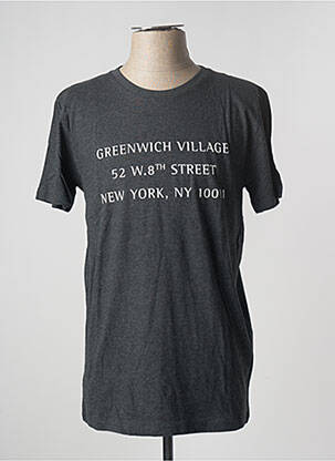 T-shirt coupe cintrée manches courtes gris ARTISTS homme