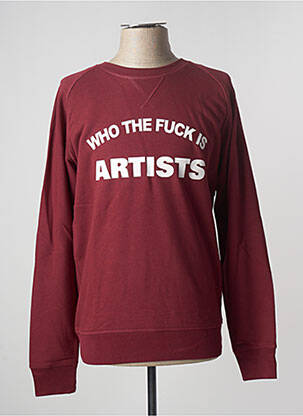 Sweat-shirt rouge ARTISTS pour homme