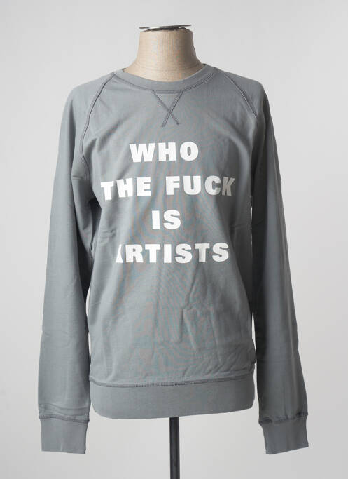Sweat-shirt maille semi-opaque manches longues gris ARTISTS homme