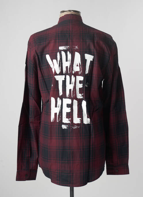 Chemise manches longues rouge ARTISTS pour homme