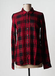 Chemisier coupe cintrée manches longues rouge GAASTRA femme